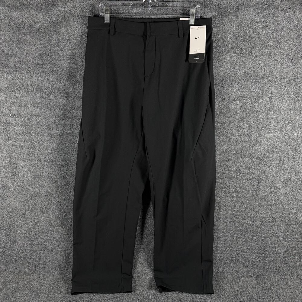Nike 24.7 PerfectStretch Pants Mens 32x32 Black Dri-FIT UVA UVB Loose Fit NWT